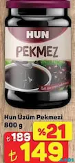 HUN ÜZÜM PEKMEZİ 800 G HUN ÜZÜM PEKMEZİ 800 G